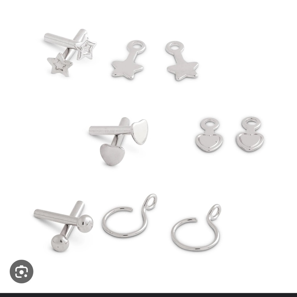 {American Girl: Doll Pierced Silver Earring Set- AS IS}